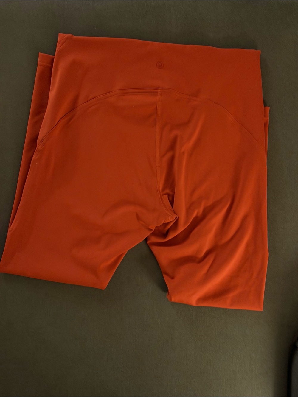 Lululemon Wunder Under leggings -deep rust color